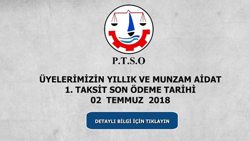 Yıllık ve Munzam Aidat 1. Taksitleri Son Ödeme Tarihi 02 Temmuz 2018