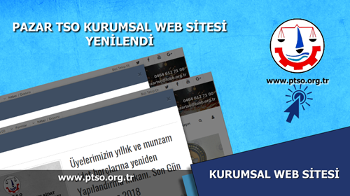 Pazar TSO Kurumsal Web Sitesi Yenilendi